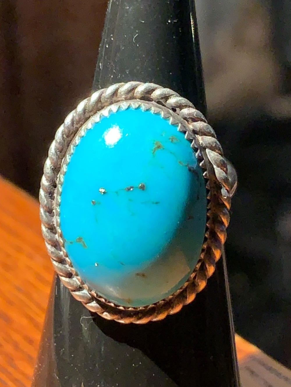 Native American Vintage Dome Turquoise Ring